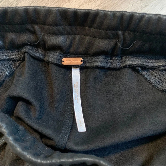 NWT Free People Midnight Vegan Suede Leggings - Picture 10 of 12